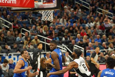 Orlando Magic, 26 Ocak 2020 'de Orlando Florida' daki Amway Center 'da Los Angeles Clippers' a ev sahipliği yaptı. Fotoğraf: Marty Jean-Louis