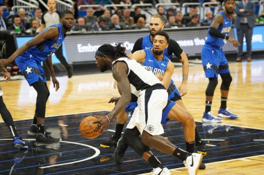 Orlando Magic, 26 Ocak 2020 'de Orlando Florida' daki Amway Center 'da Los Angeles Clippers' a ev sahipliği yaptı. Fotoğraf: Marty Jean-Louis