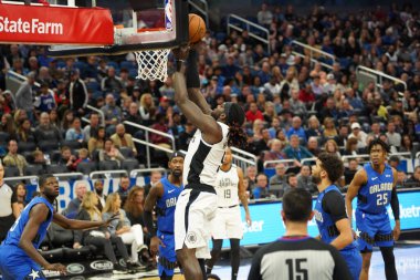 Orlando Magic, 26 Ocak 2020 'de Orlando Florida' daki Amway Center 'da Los Angeles Clippers' a ev sahipliği yaptı. Fotoğraf: Marty Jean-Louis