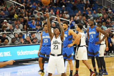 Orlando Magic, 26 Ocak 2020 'de Orlando Florida' daki Amway Center 'da Los Angeles Clippers' a ev sahipliği yaptı. Fotoğraf: Marty Jean-Louis