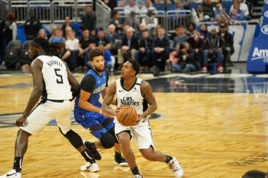 Orlando Magic, 26 Ocak 2020 'de Orlando Florida' daki Amway Center 'da Los Angeles Clippers' a ev sahipliği yaptı. Fotoğraf: Marty Jean-Louis