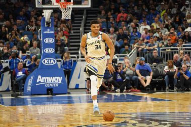 Orlando Magic, 8 Şubat 2020 tarihinde Orlando Florida 'daki Amway' de Milwaukee Bucks 'a ev sahipliği yaptı. Fotoğraf: Marty Jean-Louis