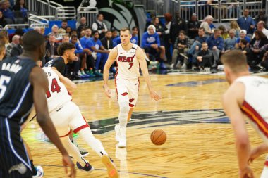 Orlando Magic 1 Şubat 2020 tarihinde Orlando Florida 'daki Amway Center' da Miami Heat 'e ev sahipliği yaptı. Fotoğraf: Marty Jean-Louis