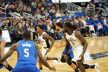 Orlando Magic, 26 Ocak 2020 'de Orlando Florida' daki Amway Center 'da Los Angeles Clippers' a ev sahipliği yaptı. Fotoğraf: Marty Jean-Louis