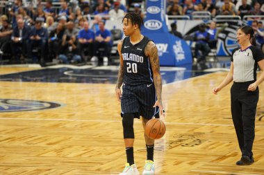 Orlando Magic 1 Şubat 2020 tarihinde Orlando Florida 'daki Amway Center' da Miami Heat 'e ev sahipliği yaptı. Fotoğraf: Marty Jean-Louis