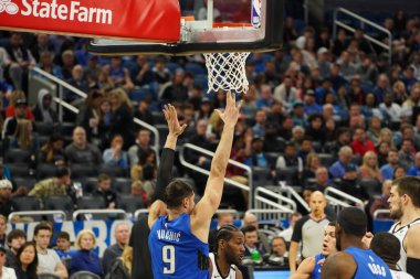 Orlando Magic, 26 Ocak 2020 'de Orlando Florida' daki Amway Center 'da Los Angeles Clippers' a ev sahipliği yaptı. Fotoğraf: Marty Jean-Louis