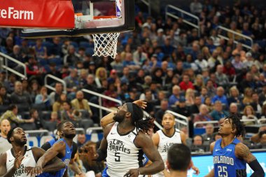 Orlando Magic, 26 Ocak 2020 'de Orlando Florida' daki Amway Center 'da Los Angeles Clippers' a ev sahipliği yaptı. Fotoğraf: Marty Jean-Louis