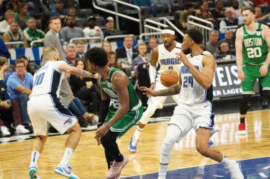 Orlando Magic, 24 Ocak 2020 tarihinde Orlando, Florida 'da Boston Celtics' e ev sahipliği yapmaktadır. Fotoğraf: Marty Jean-Louis