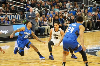 Orlando Magic, 26 Ocak 2020 'de Orlando Florida' daki Amway Center 'da Los Angeles Clippers' a ev sahipliği yaptı. Fotoğraf: Marty Jean-Louis