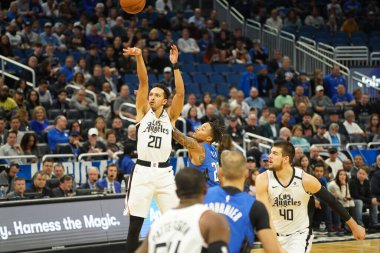 Orlando Magic, 26 Ocak 2020 'de Orlando Florida' daki Amway Center 'da Los Angeles Clippers' a ev sahipliği yaptı. Fotoğraf: Marty Jean-Louis