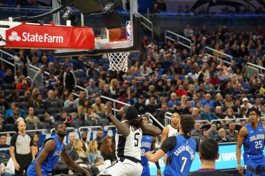 Orlando Magic, 26 Ocak 2020 'de Orlando Florida' daki Amway Center 'da Los Angeles Clippers' a ev sahipliği yaptı. Fotoğraf: Marty Jean-Louis
