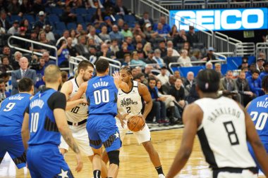 Orlando Magic, 26 Ocak 2020 'de Orlando Florida' daki Amway Center 'da Los Angeles Clippers' a ev sahipliği yaptı. Fotoğraf: Marty Jean-Louis