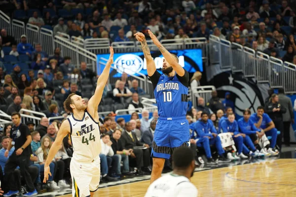 Orlando Magic Pelaa Utah Jazzia Vastaan Amway Center Orlandossa Perjantaina — kuvapankkivalokuva