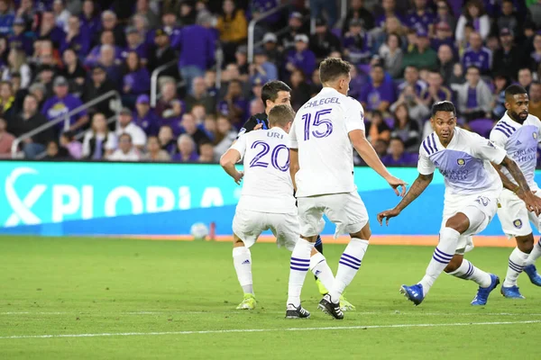 Orlando City Hospeda Montreal Uma Partida Amigável Exploria Stadium Orlando — Fotografia de Stock