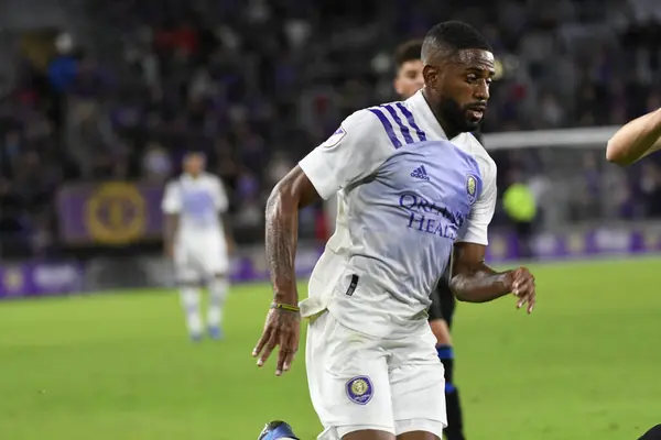 Orlando City Hospeda Montreal Uma Partida Amigável Exploria Stadium Orlando — Fotografia de Stock