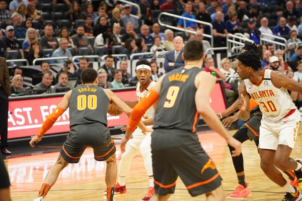 Orlando Magic Värd För Atlanta Hawks Amway Center Orlando Florida — Stockfoto