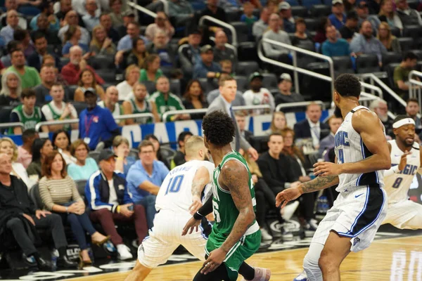 Orlando Magic Φιλοξενεί Τους Boston Celtics Στο Amway Center Την — Φωτογραφία Αρχείου