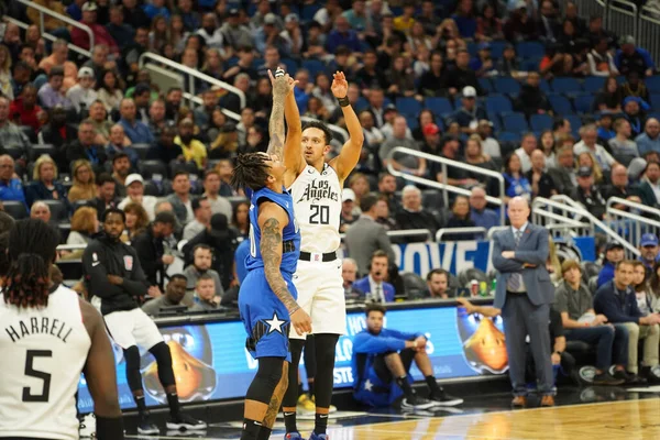 Orlando Magic Φιλοξενεί Clippers Στο Amway Center Στο Ορλάντο Φλόριντα — Φωτογραφία Αρχείου