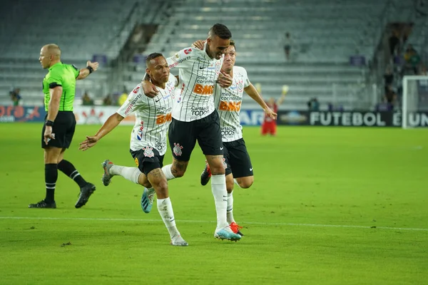 Florida Cup 2020 Corinthians Nycfc Wedstrijd Exploria Stadium Orlando Florida — Stockfoto