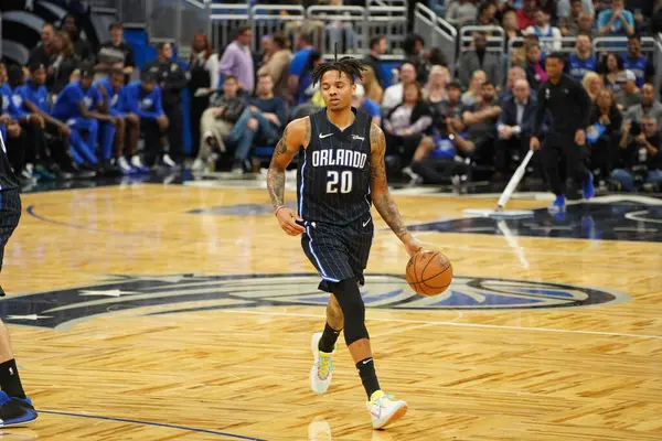 Orlando Magic 1 Şubat 2020 tarihinde Orlando Florida 'daki Amway Center' da Miami Heat 'e ev sahipliği yaptı. Fotoğraf: Marty Jean-Louis