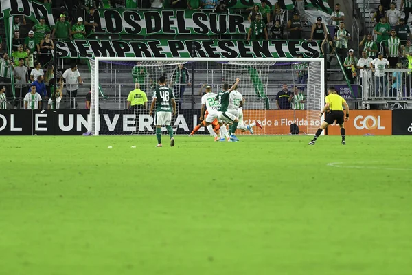 2018 Florida Cup 2020 Palmeiras Atletico Nacional Match Exploria Stadium — 스톡 사진