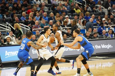 Orlando Magic, 26 Ocak 2020 'de Orlando Florida' daki Amway Center 'da Los Angeles Clippers' a ev sahipliği yaptı. Fotoğraf: Marty Jean-Louis