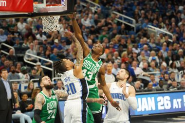 Orlando Magic, 24 Ocak 2020 tarihinde Orlando, Florida 'da Boston Celtics' e ev sahipliği yapmaktadır. Fotoğraf: Marty Jean-Louis