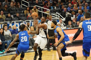 Orlando Magic, 26 Ocak 2020 'de Orlando Florida' daki Amway Center 'da Los Angeles Clippers' a ev sahipliği yaptı. Fotoğraf: Marty Jean-Louis