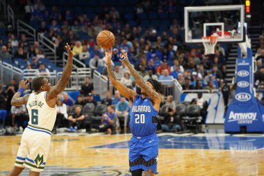 Orlando Magic, 8 Şubat 2020 tarihinde Orlando Florida 'daki Amway' de Milwaukee Bucks 'a ev sahipliği yaptı. Fotoğraf: Marty Jean-Louis