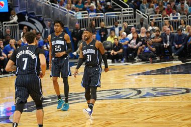 Orlando Magic 1 Şubat 2020 tarihinde Orlando Florida 'daki Amway Center' da Miami Heat 'e ev sahipliği yaptı. Fotoğraf: Marty Jean-Louis
