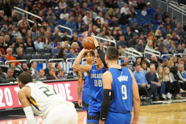 Orlando Magic Hraje Proti Utah Jazz Amway Center Orlandu Pátek — Stock fotografie