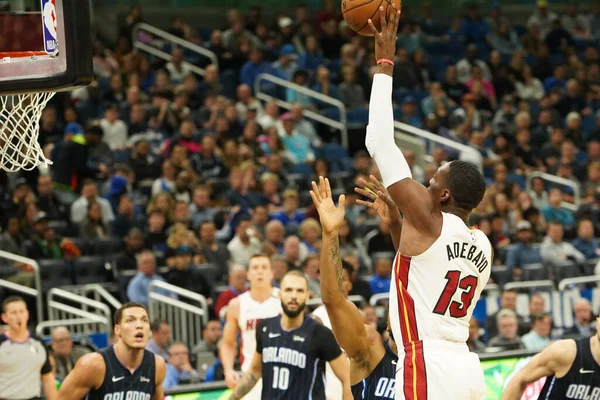 Miami Heat 'ten Bam Adebayo # 13 1 Şubat 2020 tarihinde Orlando Florida' daki Amway Center 'a ateş etti. Fotoğraf: Marty Jean-Louis