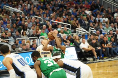 Orlando Magic, 24 Ocak 2020 tarihinde Orlando, Florida 'da Boston Celtics' e ev sahipliği yapmaktadır. Fotoğraf: Marty Jean-Louis