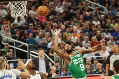 Boston Celtics oyuncusu Brad Wannamaker, 24 Ocak 2020 tarihinde Orlando, Florida 'da Amway Center' da topu kaybetti. Fotoğraf: Marty Jean-Louis