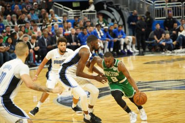Orlando Magic, 24 Ocak 2020 tarihinde Orlando, Florida 'da Boston Celtics' e ev sahipliği yapmaktadır. Fotoğraf: Marty Jean-Louis