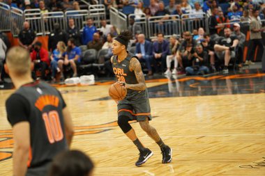 Orlando Magic 10 Şubat 2020 tarihinde Orlando Florida 'daki Amway Center' da Atlanta Hawks 'a ev sahipliği yaptı. Fotoğraf: Marty Jean-Louis