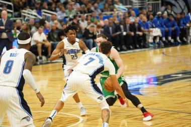 Orlando Magic, 24 Ocak 2020 tarihinde Orlando, Florida 'da Boston Celtics' e ev sahipliği yapmaktadır. Fotoğraf: Marty Jean-Louis