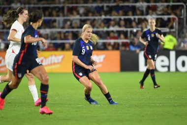 5 Mart 2020 'de Orlando Florida' daki Exploria Stadyumu 'nda düzenlenen 2020 SheBelieves Kupası' nda ABD ile İngiltere maçı. Fotoğraf: Marty Jean-Louis