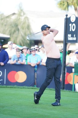 Orlando Florida 'daki Bay HIll Club Lodge' da 5 Mart 2020 'de düzenlenen 2020 Arnold Palmer Invitational First Round Groupings sırasında. Fotoğraf: Marty Jean-Louis