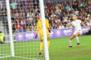 5 Mart 2020 'de Orlando Florida' daki Exploria Stadyumu 'nda düzenlenen 2020 SheBelieves Kupası' nda ABD ile İngiltere maçı. Fotoğraf: Marty Jean-Louis