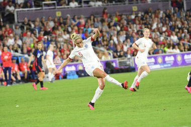 5 Mart 2020 'de Orlando Florida' daki Exploria Stadyumu 'nda düzenlenen 2020 SheBelieves Kupası' nda ABD ile İngiltere maçı. Fotoğraf: Marty Jean-Louis