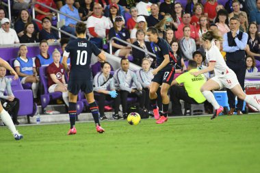 5 Mart 2020 'de Orlando Florida' daki Exploria Stadyumu 'nda düzenlenen 2020 SheBelieves Kupası' nda ABD ile İngiltere maçı. Fotoğraf: Marty Jean-Louis