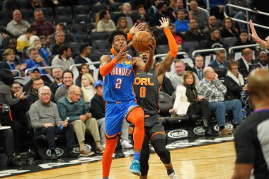 Orlando Magic 22 Ocak 2020 'de Orlando Florida' daki Amway Center 'da Oklahoma Thunder' a ev sahipliği yaptı. Fotoğraf: Marty Jean-Louis