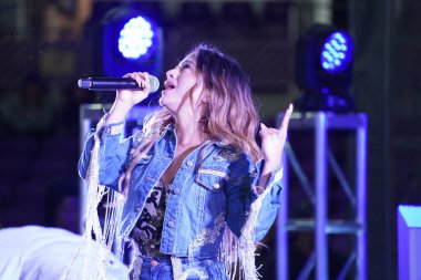 Şarkıcı Ally Brooke Maç Sonrası Konseri Pepsi tarafından 29 Şubat 2020 tarihinde Orlando Florida 'da Exploria Stadyumu' nda sunuldu. Fotoğraf: Marty Jean-Louis