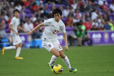İspanya - Japonya maçı, 5 Mart 2020 tarihinde Orlando Florida 'daki Exploria Stadyumu' nda düzenlenen 2020 SheBelieves Kupası 'nda yapıldı. Fotoğraf: Marty Jean-Louis