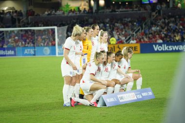 5 Mart 2020 'de Orlando Florida' daki Exploria Stadyumu 'nda düzenlenen 2020 SheBelieves Kupası' nda ABD ile İngiltere maçı. Fotoğraf: Marty Jean-Louis