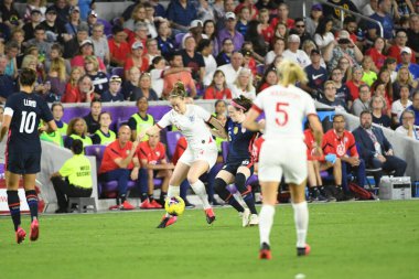 5 Mart 2020 'de Orlando Florida' daki Exploria Stadyumu 'nda düzenlenen 2020 SheBelieves Kupası' nda ABD ile İngiltere maçı. Fotoğraf: Marty Jean-Louis