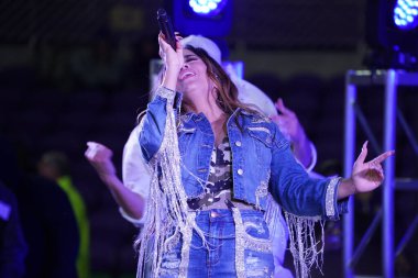 Şarkıcı Ally Brooke Maç Sonrası Konseri Pepsi tarafından 29 Şubat 2020 tarihinde Orlando Florida 'da Exploria Stadyumu' nda sunuldu. Fotoğraf: Marty Jean-Louis