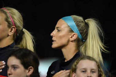 5 Mart 2020 'de Orlando Florida' daki Exploria Stadyumu 'nda düzenlenen 2020 SheBelieves Kupası' nda ABD ile İngiltere maçı. Fotoğraf: Marty Jean-Louis