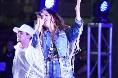 Şarkıcı Ally Brooke Maç Sonrası Konseri Pepsi tarafından 29 Şubat 2020 tarihinde Orlando Florida 'da Exploria Stadyumu' nda sunuldu. Fotoğraf: Marty Jean-Louis
